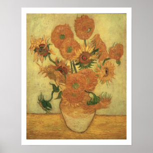 Poster Girassóis de Vincent van Gogh , 1889