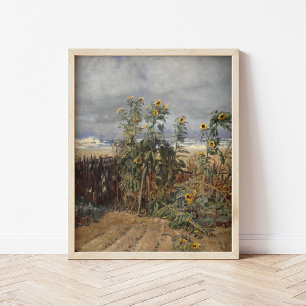 Poster Girassóis em uma praia   Thorvald Niss