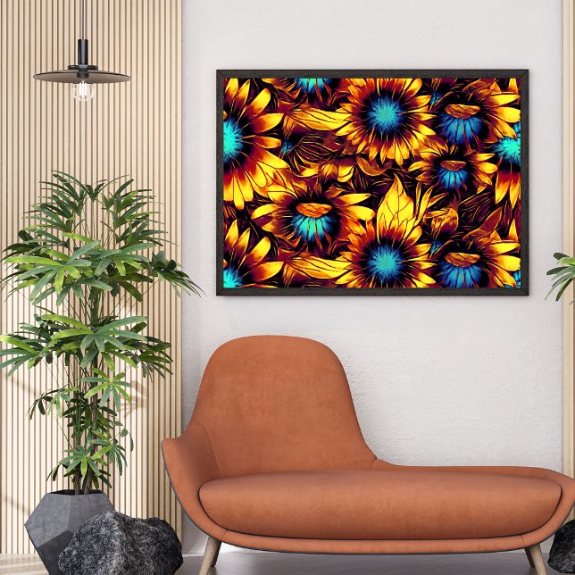 Poster Girassóis luminosos (Criador carregado)