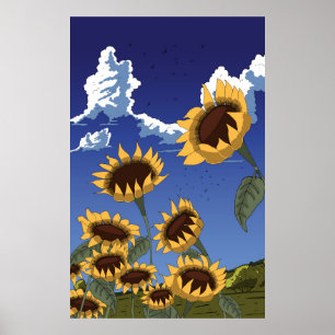 Poster Girassóis no Verão