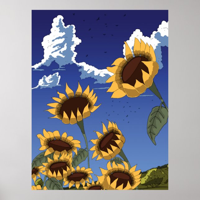 Poster Girassóis no Verão (Frente)