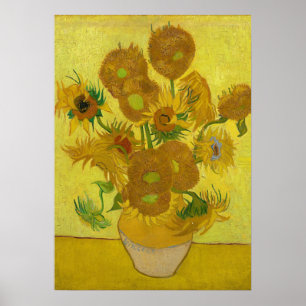 Poster Girassóis por pintura de Van Gogh