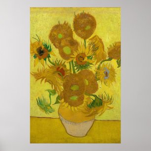 Poster Girassóis por pintura de Van Gogh