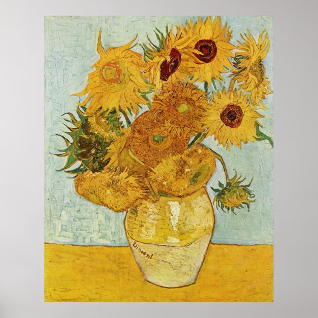 Poster Girassóis, Van Gogh (Frente)
