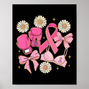 Poster Girassol Cancer Floral Arco Coquetel Rosa Ribbo