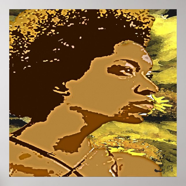 Póster girassol de oco (Frente)