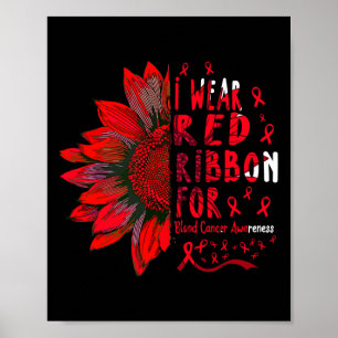 Poster Girassol Eu Visto Fita Vermelha para Conhecimento 