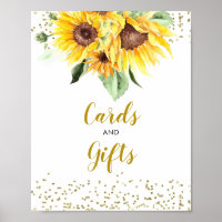 Girassol no caminho Cartões e Presentes de Chá de