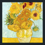 Póster girassol por Vincent Van Gogh, post impressionista<br><div class="desc">girassol por Vincent Van Gogh, pintor post impressionista, vintage, óleo na canvas</div>