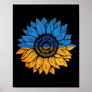 Poster Girassol Ucrânia Bandeira Ucraniana Fica Com A Ukr