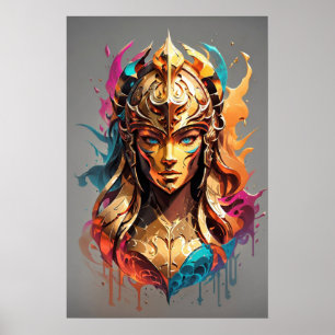 Poster Girl Power: Mulher Guerreira v01