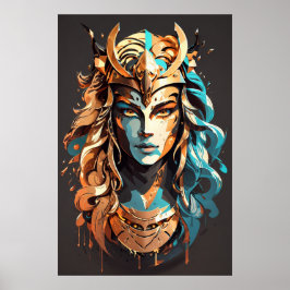 Poster Girl Power: Mulher Guerreira v02