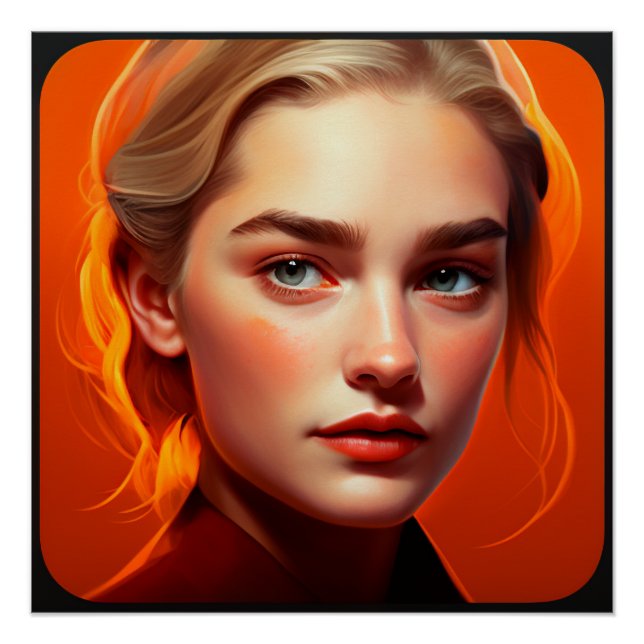 Póster Girl with blue eyes (Frente)