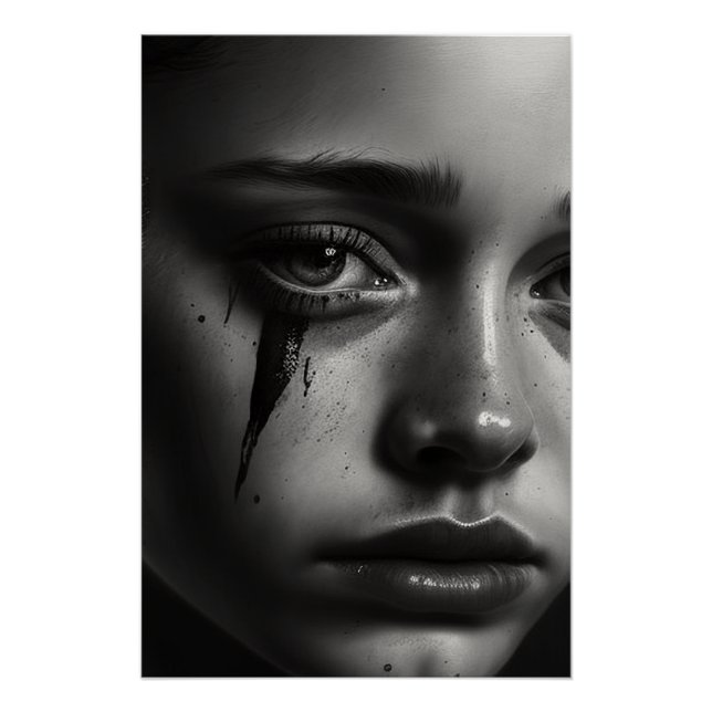 Póster Girl with tears (Frente)