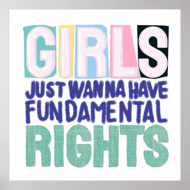 Poster Girls And Fundamental Rights (Frente)