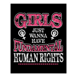 Póster Girls Just Wanna Have Fundamental Rights