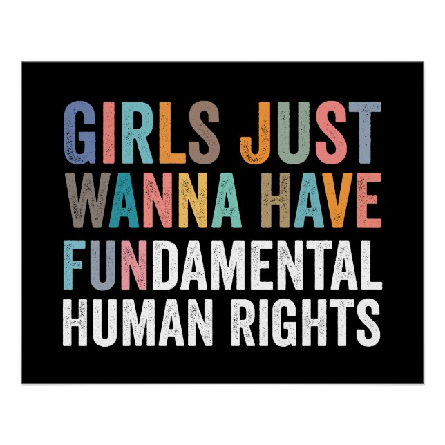 Póster Girls Just Wanna Have Fundamental Rights (Frente)