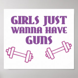 Póster Girls Just Wanna Have Guns