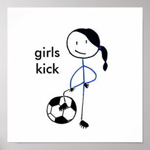 Póster Girls Kick