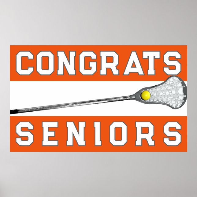 Poster Girls Lacrosse Congrats (Frente)