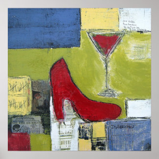 Poster Girls Love Cosmos & Red Calçados de Dan Robertson