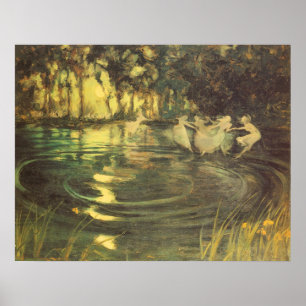 Póster Giro das fadas pelo preto de Arthur, dança