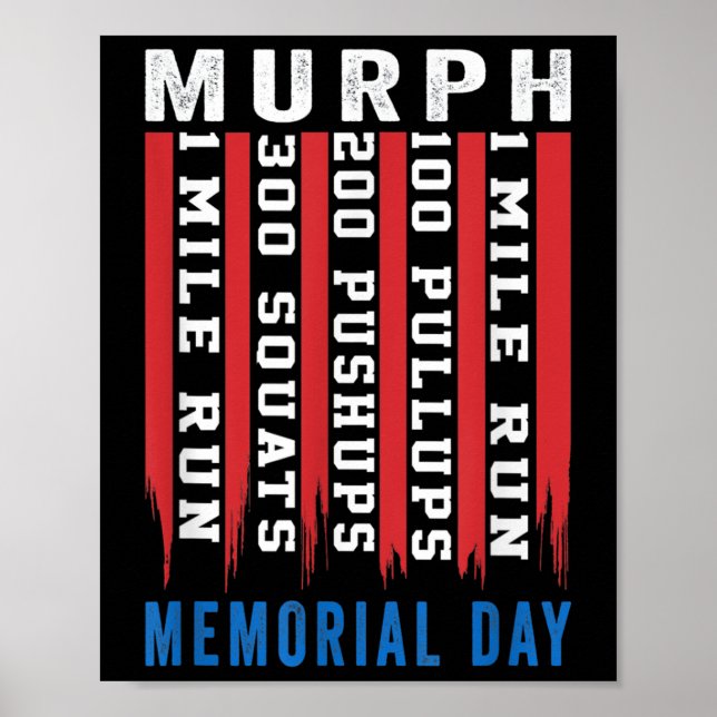 Poster Giro do Dia Memorial Americano Murph Challenge (Frente)
