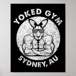 Poster Giro Levantado Sydney Flex Muscle Kangaroo