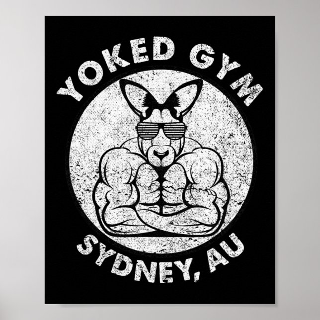 Poster Giro Levantado Sydney Flex Muscle Kangaroo (Frente)