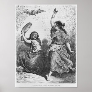 Poster Gitana de Granada que dança o zorongo