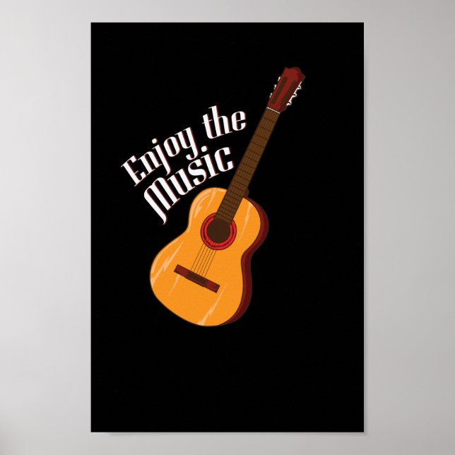 Poster Gitarre "Aproveite a música" (Frente)
