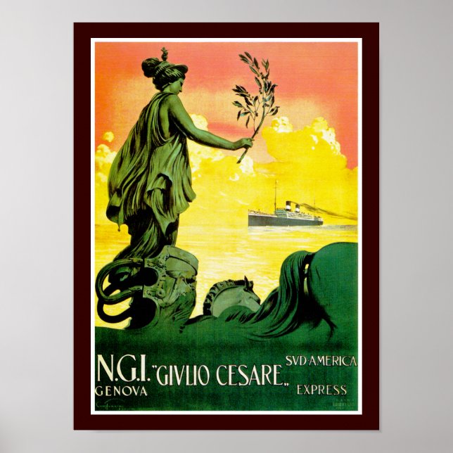 Póster Giulio Cesare ~ Sud America Express (Frente)