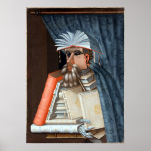Póster Giuseppe Arcimboldo o bibliotecário