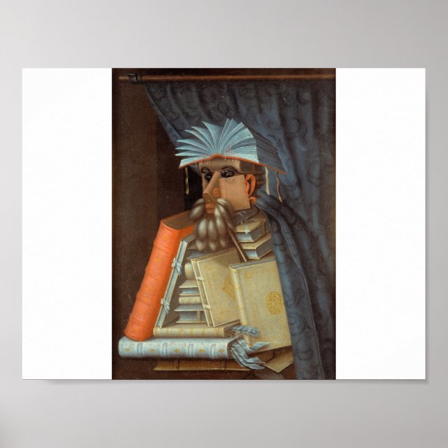 Poster Giuseppe Arcimboldo - O Bibliotecário (Frente)