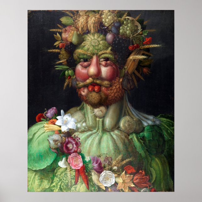 Póster Giuseppe Arcimboldo Vertumnus (Frente)