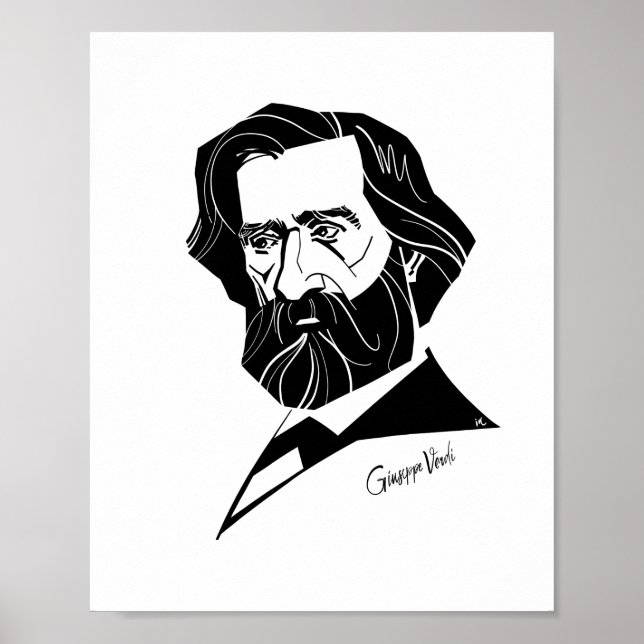 Poster Giuseppe Verdi (Frente)