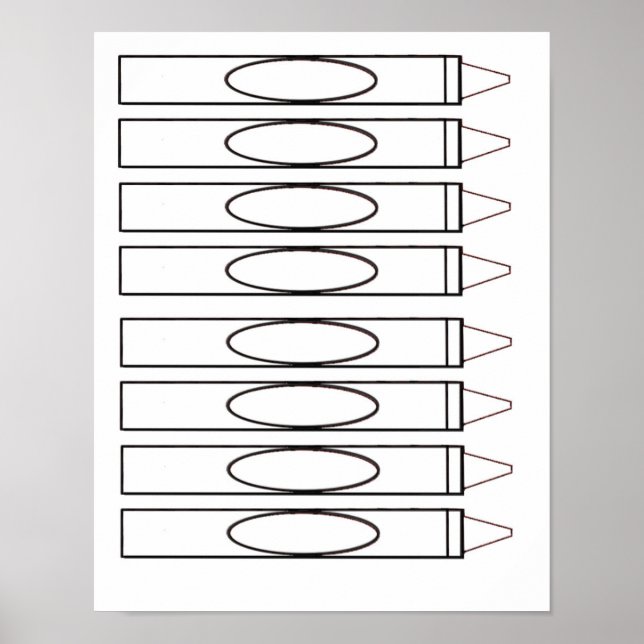 Poster Giz de cera - Preto e Branco (Frente)