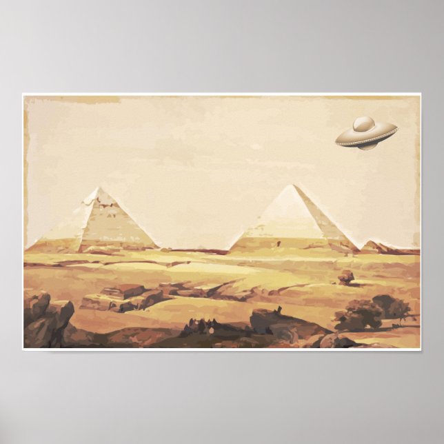 Póster Giza Spaceship (Frente)