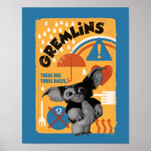 Poster Gizmo Existem Três Regras
