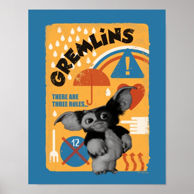 Poster Gizmo | Existem Três Regras (Frente)