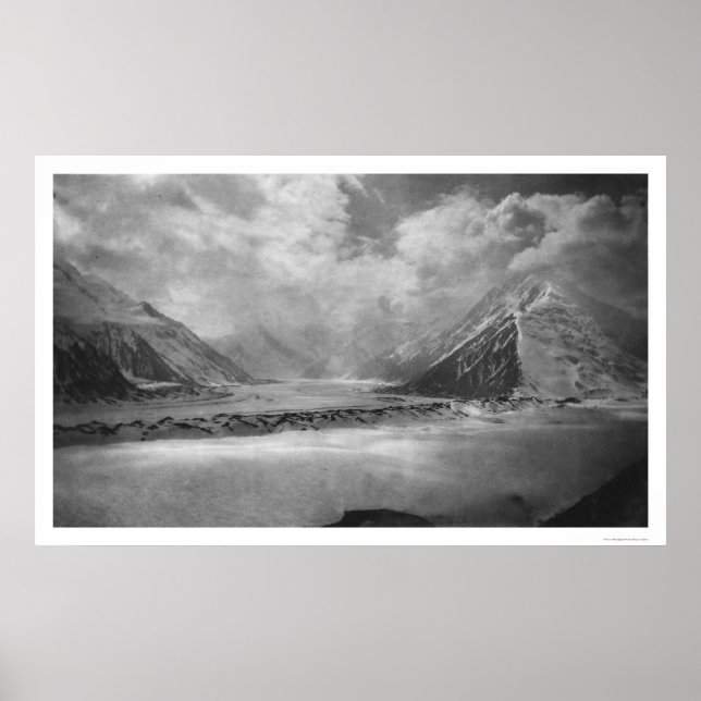 Póster Glaciar Gigante Alasca 1912 (Frente)