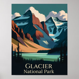 Poster Glaciar National Park Arte Contemporânea