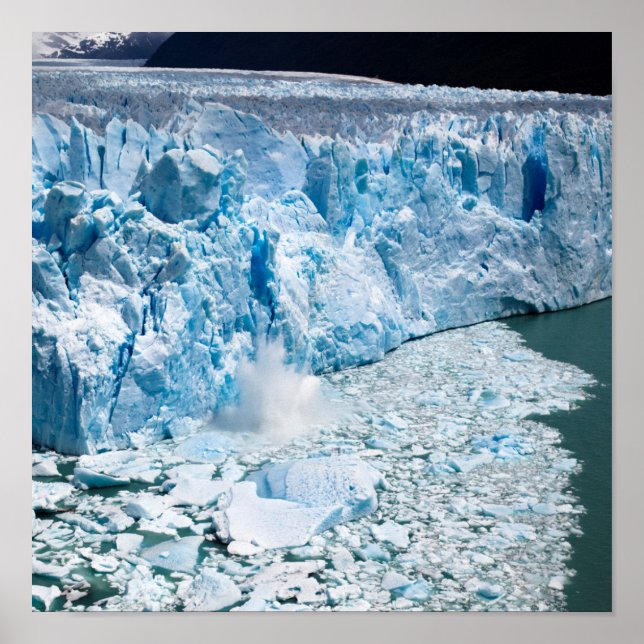 Póster Glaciar Perito Moreno, Parque Nacional Los Glaciar (Frente)