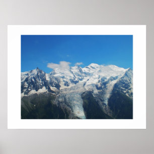 Poster Glaciares no Monte Branco