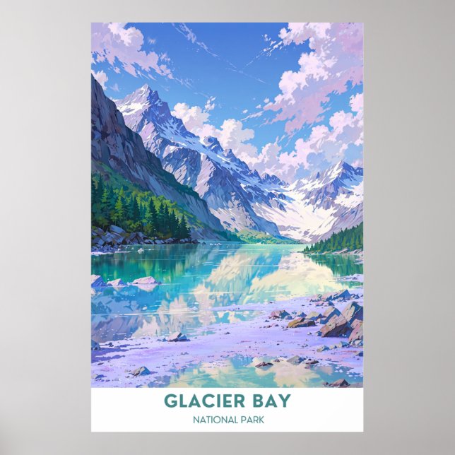 Poster Glacier Bay National Park - Montana (Frente)
