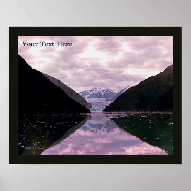 Póster Glacier Fjord (Frente)