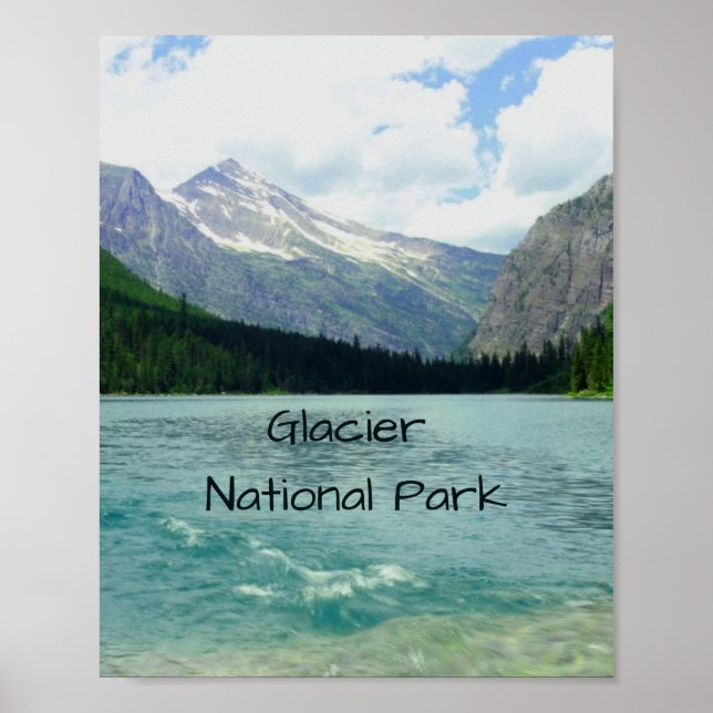 Poster Glacier National Park Montana (Frente)
