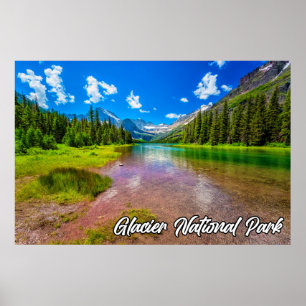 Poster Glacier National Park, Montana, EUA