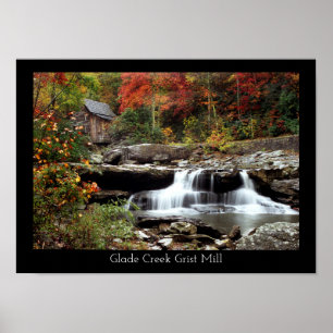 Poster Glade Creek Grist Mill