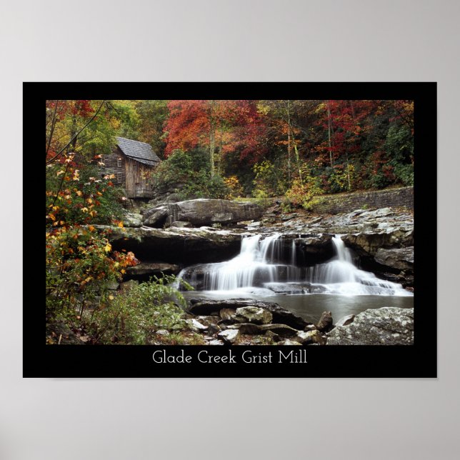 Poster Glade Creek Grist Mill (Frente)
